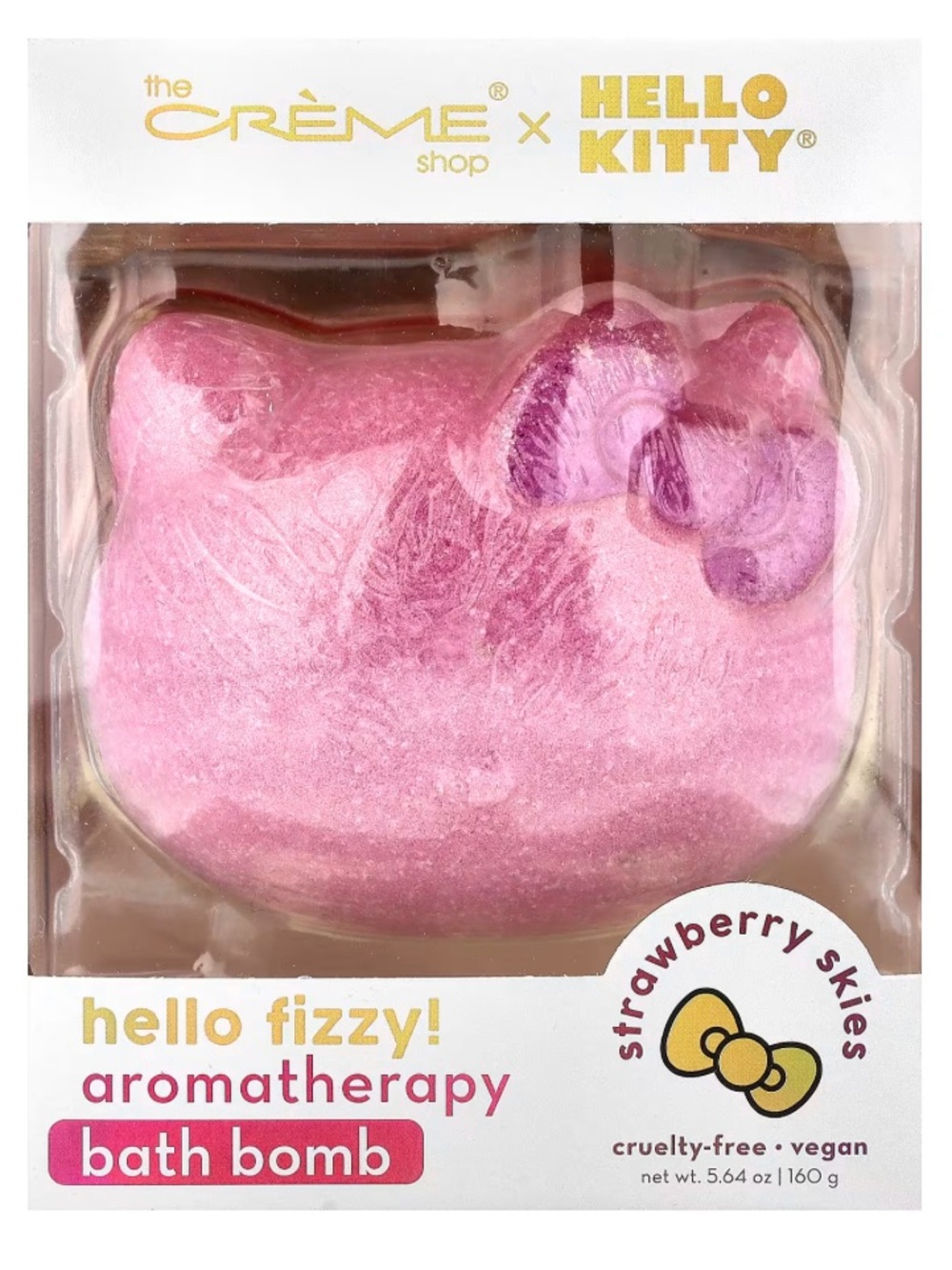 Pink Glitter Bath Bomb - Strawberry Scent